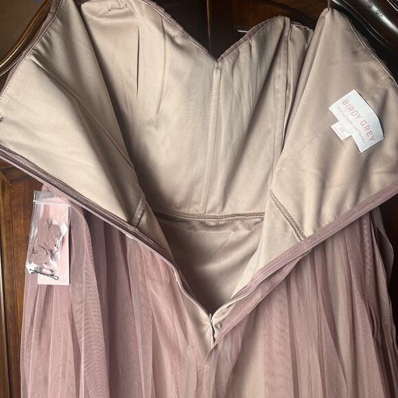 BIRDY GREY Christina Convertible Dress Maxi Sandy Mauve Plus Size 3X Bridesmaid - Picture 12 of 16